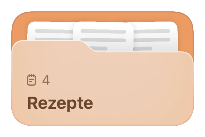 Ordner „Rezepte“